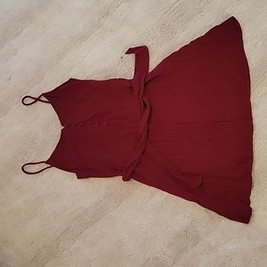 Burgundy dress Mango
